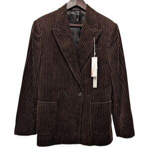 Topman Brown Jumbo Corduroy Skinny Fit Blazer Jacket 38R NWT